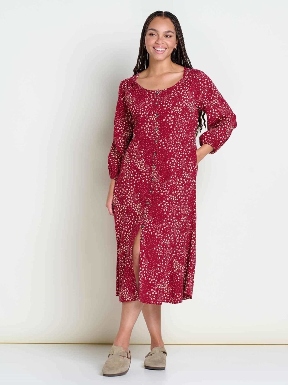 Manzana Paneled Midi Dress